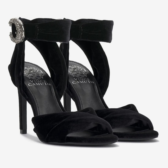 VINCE CAMUTO | Anyria Velvet Party Heels - Picture 3 of 13